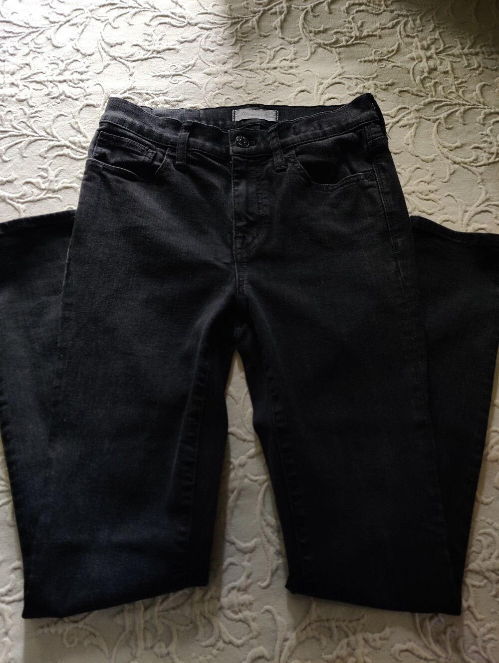 Madewell Roadtripper Black Skinny Jeans Women Mid Rise Casual 26